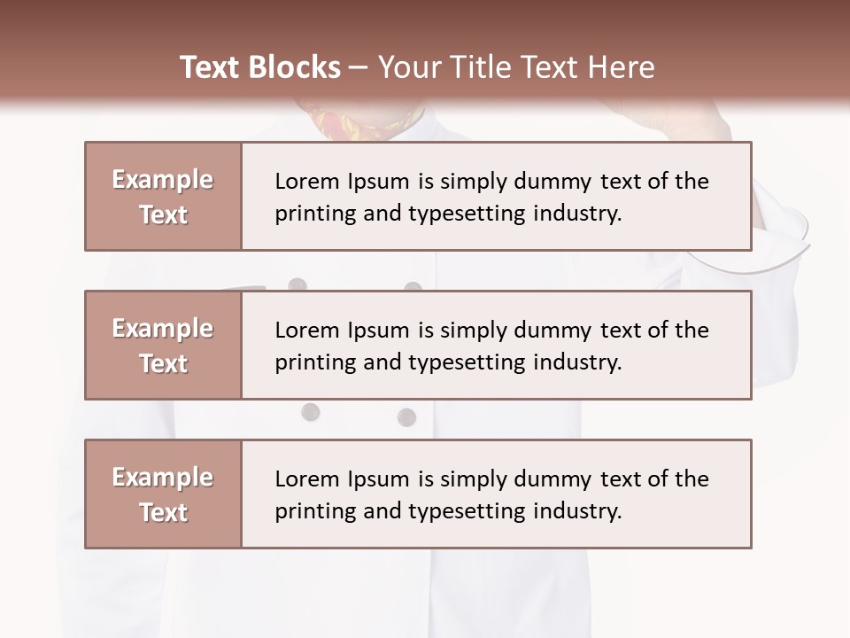 Smiling Uniform People PowerPoint Template