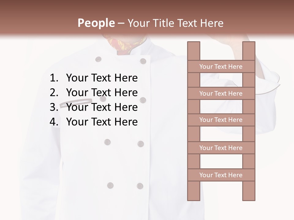 Smiling Uniform People PowerPoint Template