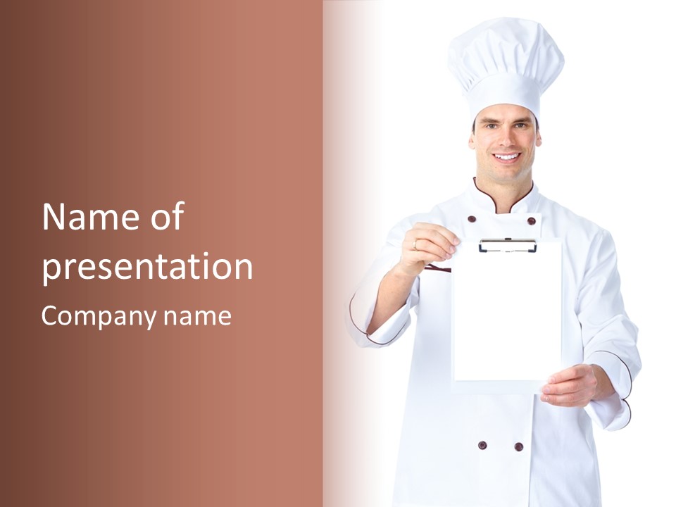 Chef Recipe Background PowerPoint Template