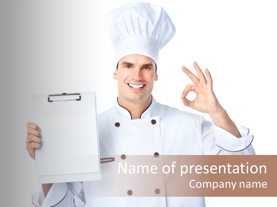 Hat Background White PowerPoint Template