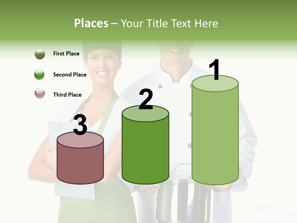 Isolated Gourmet Team PowerPoint Template