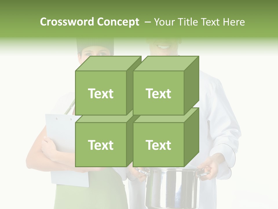 Isolated Gourmet Team PowerPoint Template
