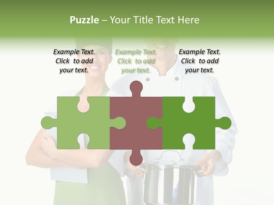 Isolated Gourmet Team PowerPoint Template