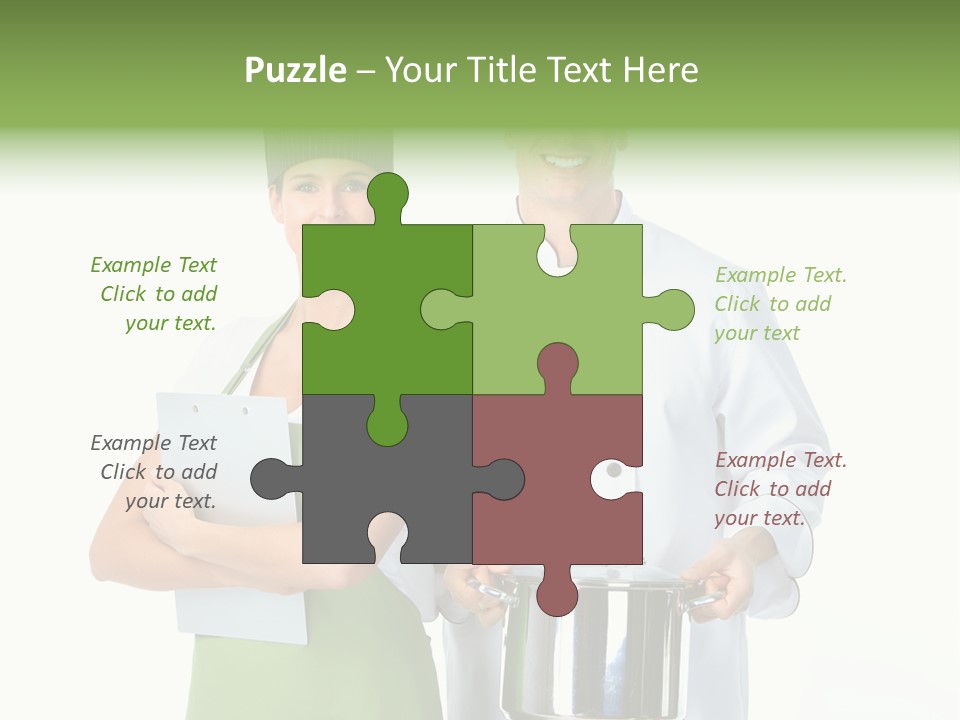 Isolated Gourmet Team PowerPoint Template