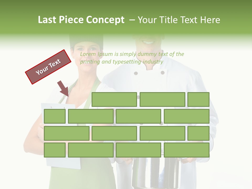 Isolated Gourmet Team PowerPoint Template