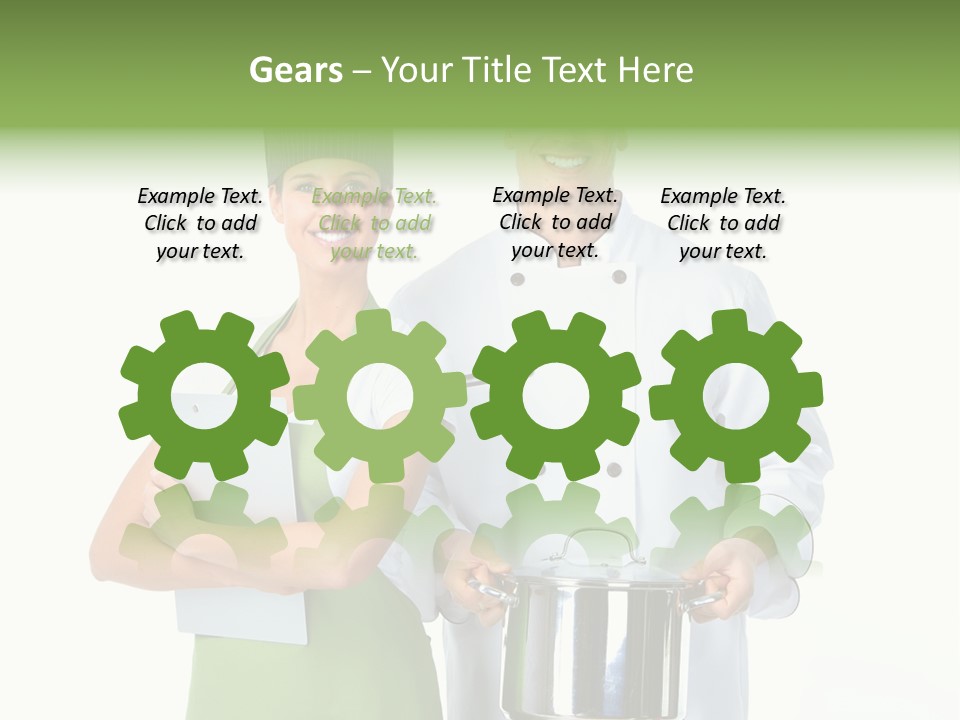 Isolated Gourmet Team PowerPoint Template