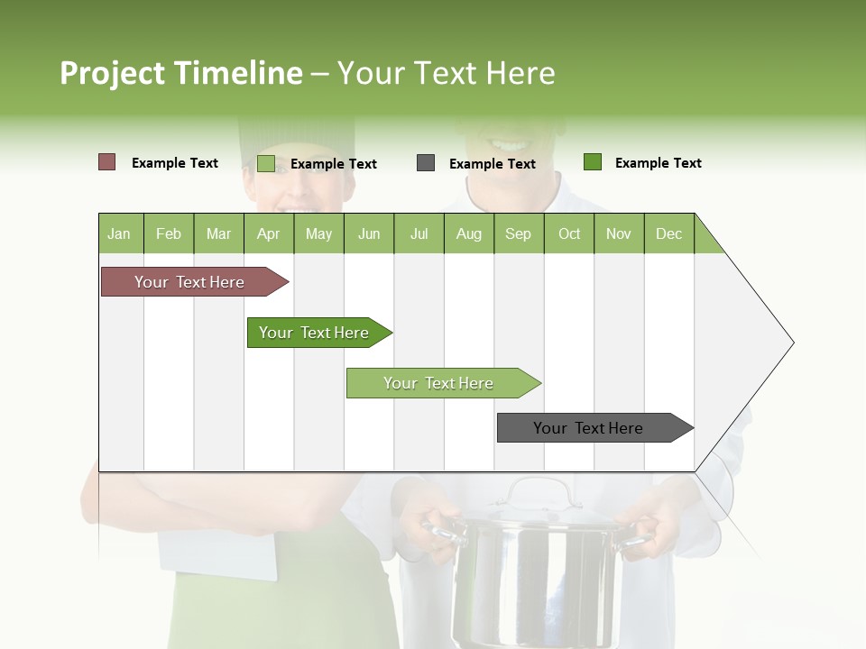 Isolated Gourmet Team PowerPoint Template
