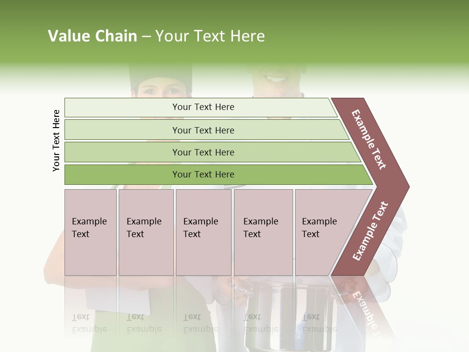 Isolated Gourmet Team PowerPoint Template