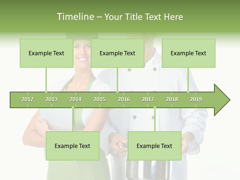 Isolated Gourmet Team PowerPoint Template