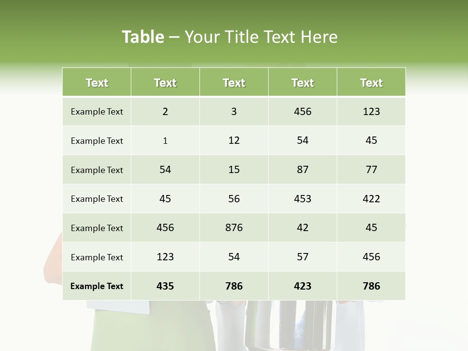 Isolated Gourmet Team PowerPoint Template
