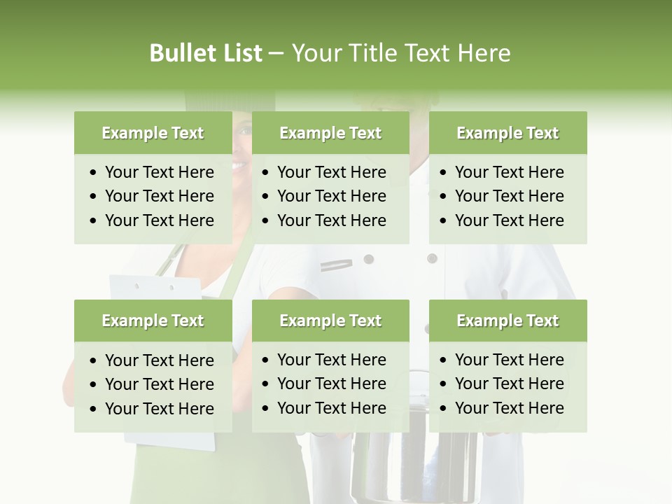 Isolated Gourmet Team PowerPoint Template