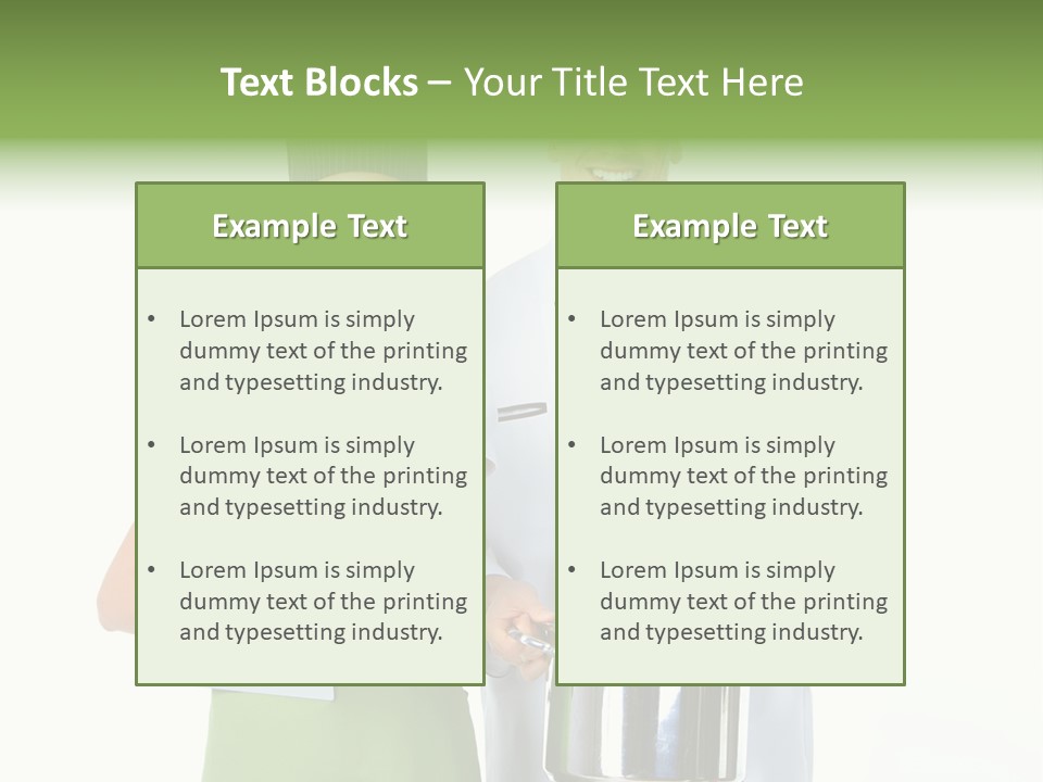 Isolated Gourmet Team PowerPoint Template
