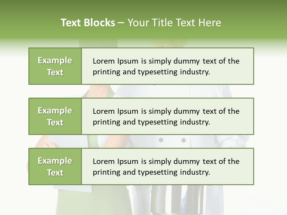 Isolated Gourmet Team PowerPoint Template