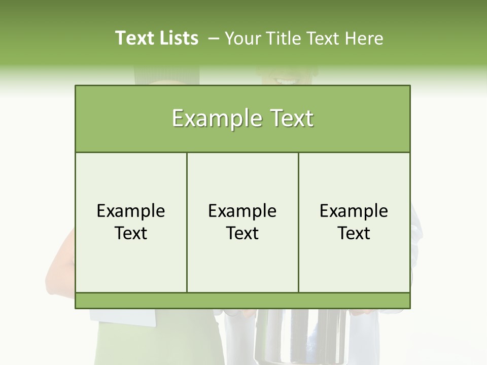 Isolated Gourmet Team PowerPoint Template