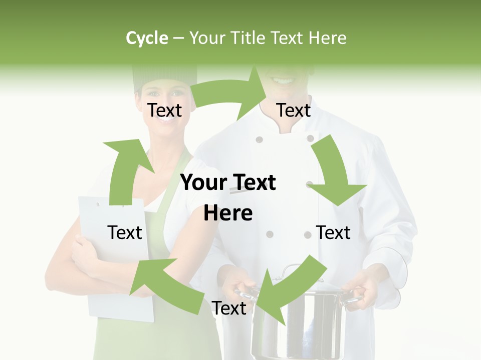 Isolated Gourmet Team PowerPoint Template