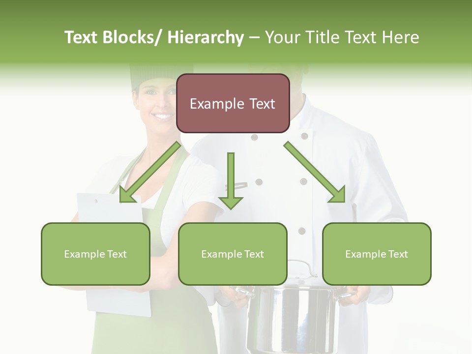 Isolated Gourmet Team PowerPoint Template