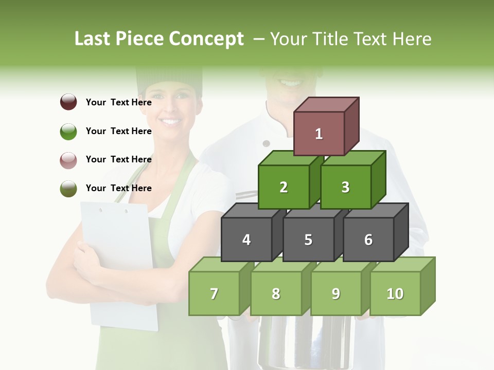 Isolated Gourmet Team PowerPoint Template