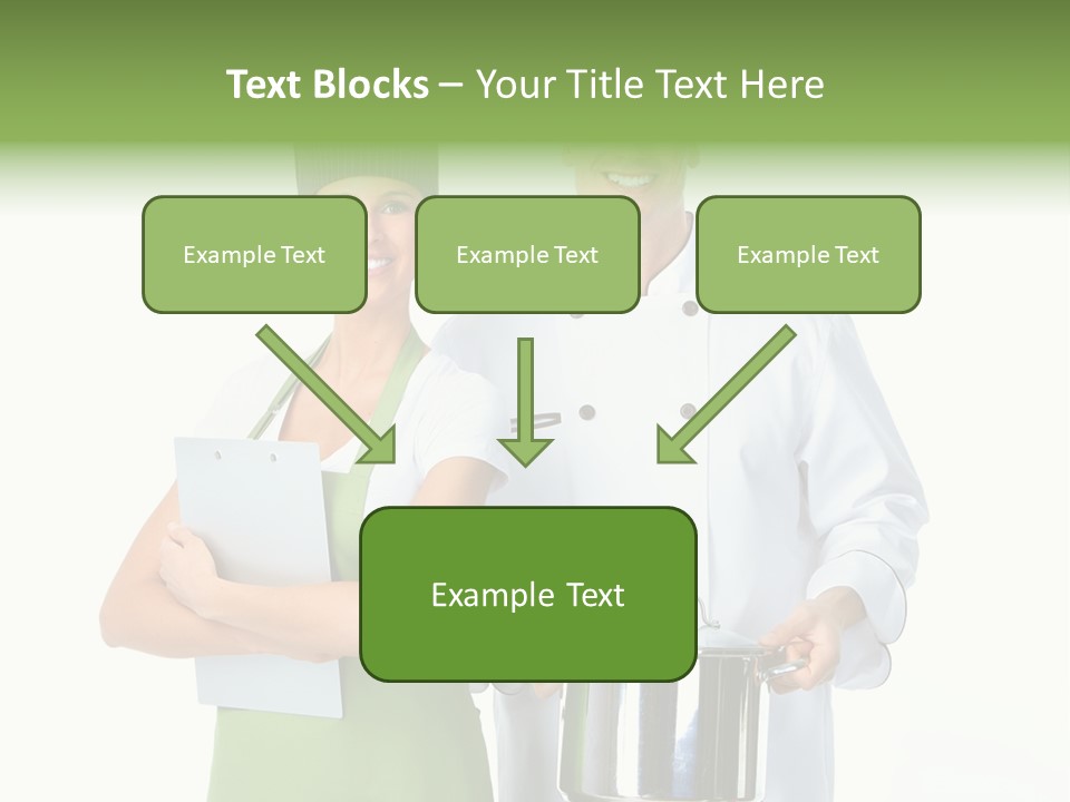 Isolated Gourmet Team PowerPoint Template