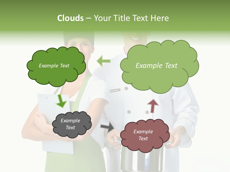 Isolated Gourmet Team PowerPoint Template