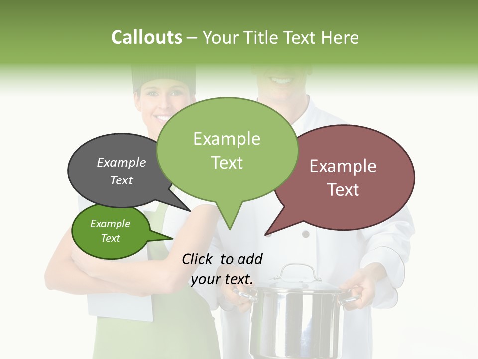 Isolated Gourmet Team PowerPoint Template