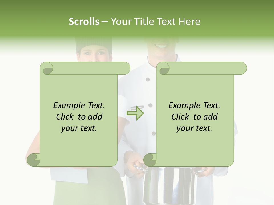 Isolated Gourmet Team PowerPoint Template