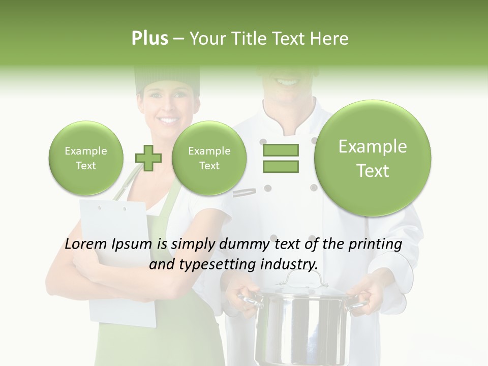 Isolated Gourmet Team PowerPoint Template