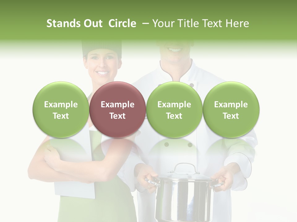 Isolated Gourmet Team PowerPoint Template