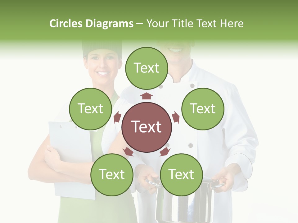 Isolated Gourmet Team PowerPoint Template