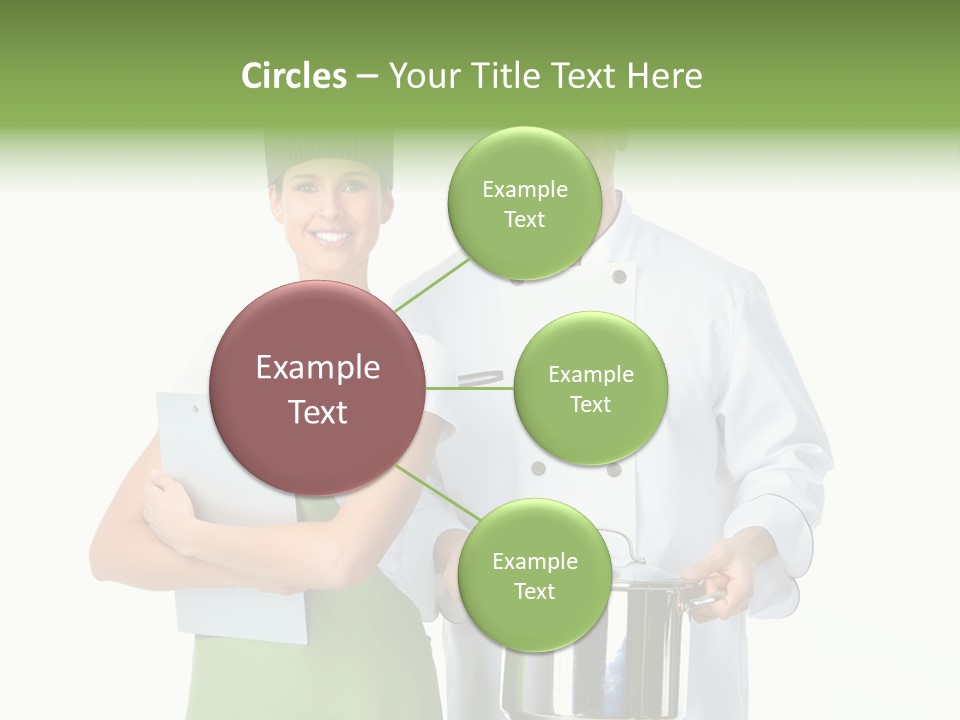 Isolated Gourmet Team PowerPoint Template