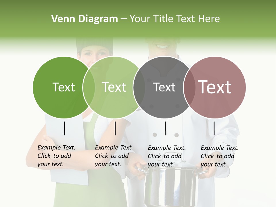 Isolated Gourmet Team PowerPoint Template