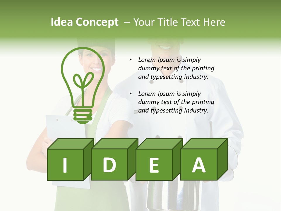 Isolated Gourmet Team PowerPoint Template