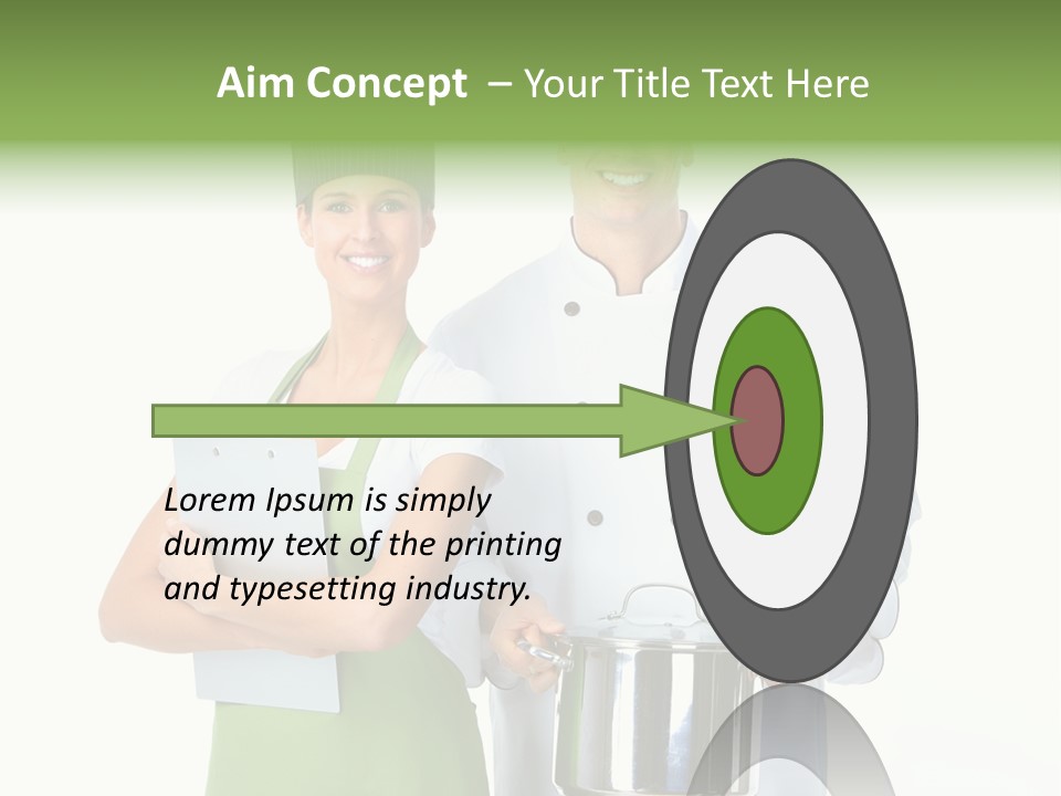 Isolated Gourmet Team PowerPoint Template