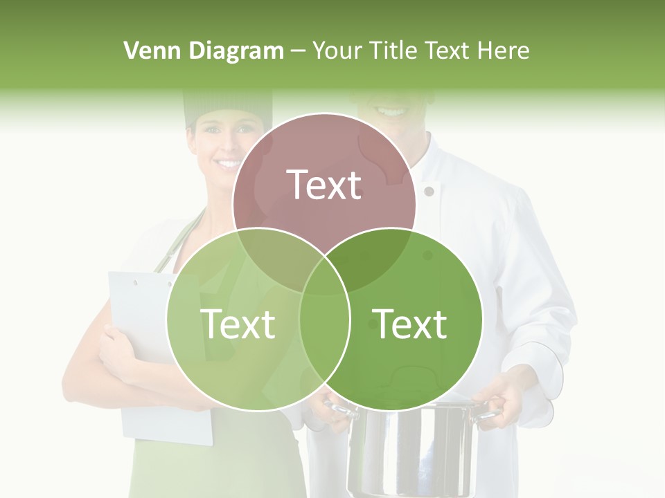 Isolated Gourmet Team PowerPoint Template