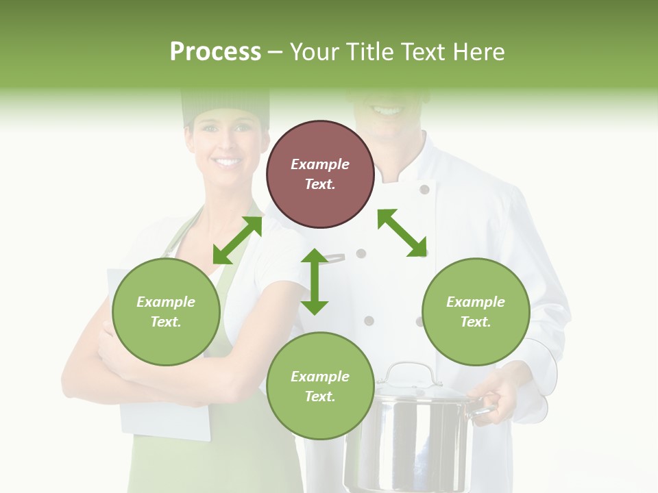 Isolated Gourmet Team PowerPoint Template