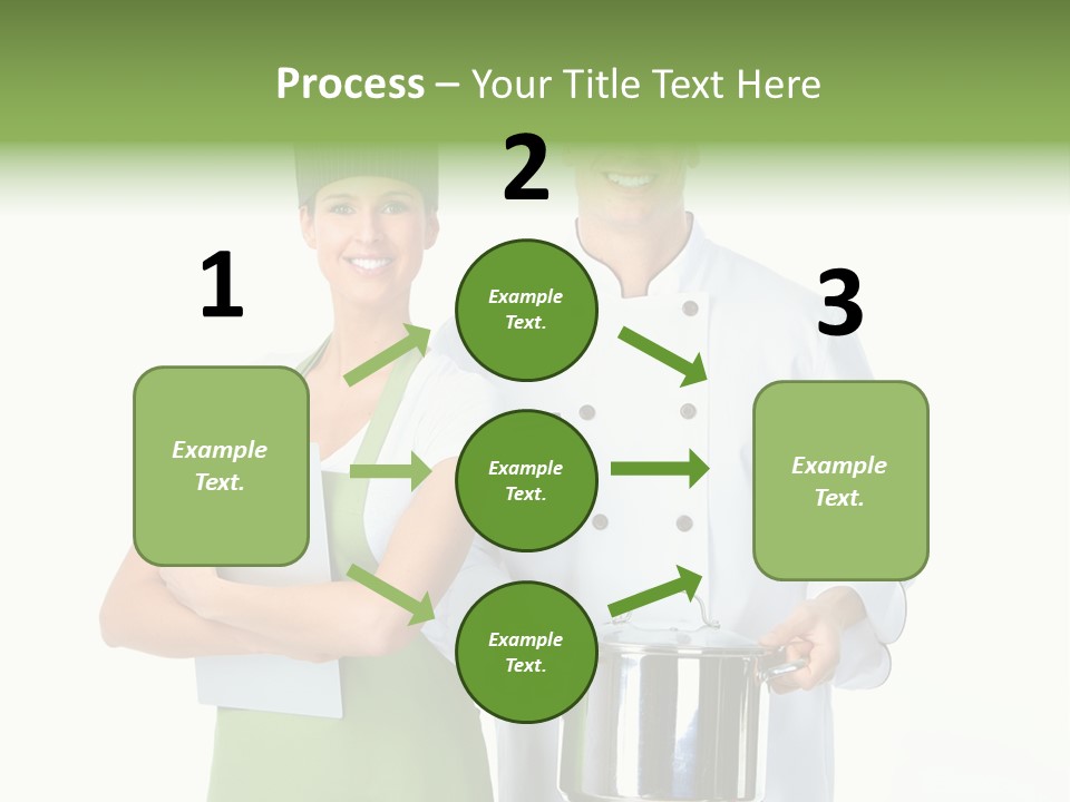 Isolated Gourmet Team PowerPoint Template