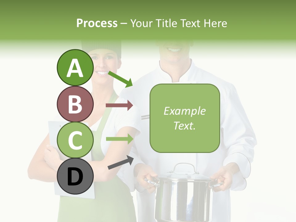 Isolated Gourmet Team PowerPoint Template