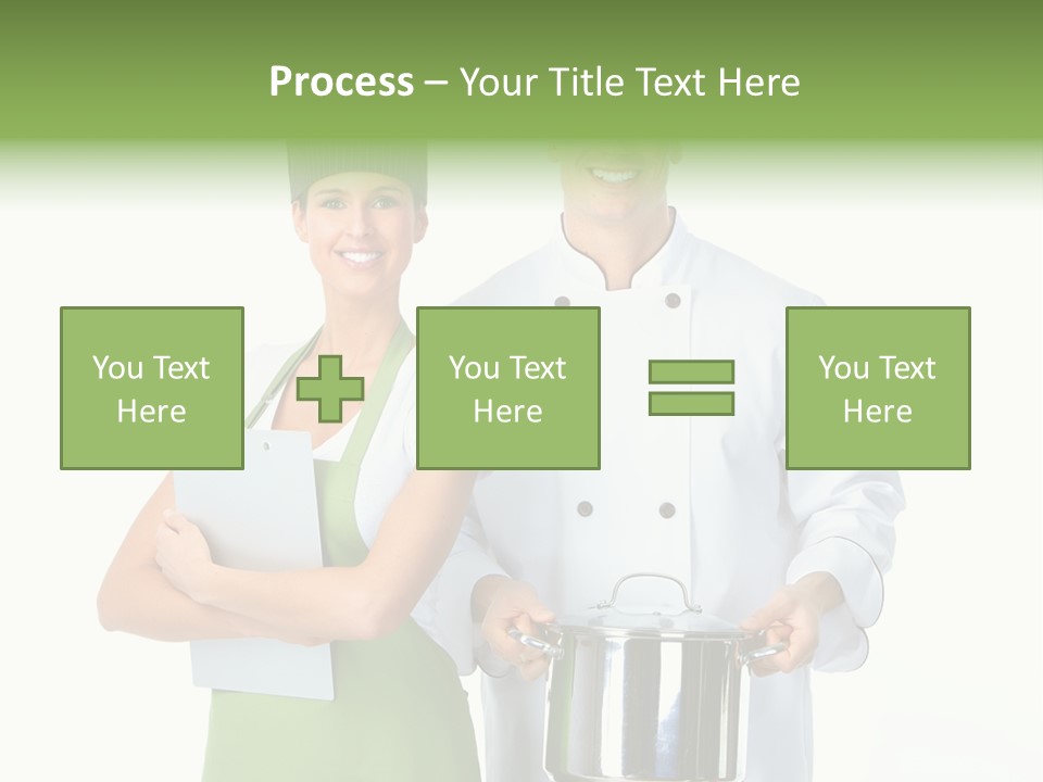 Isolated Gourmet Team PowerPoint Template