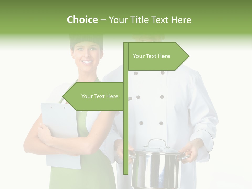 Isolated Gourmet Team PowerPoint Template