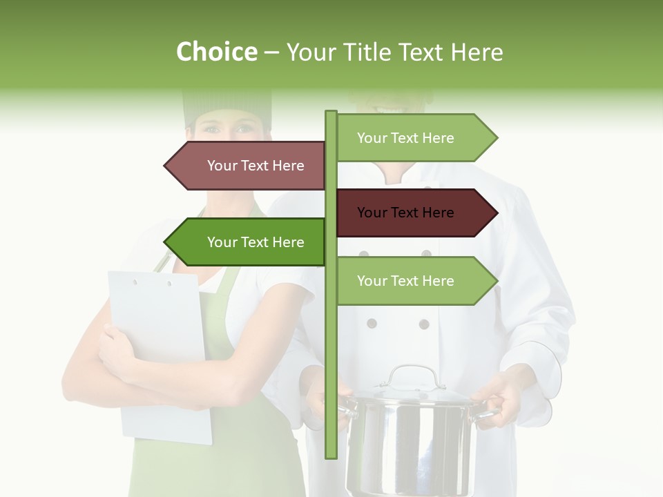 Isolated Gourmet Team PowerPoint Template
