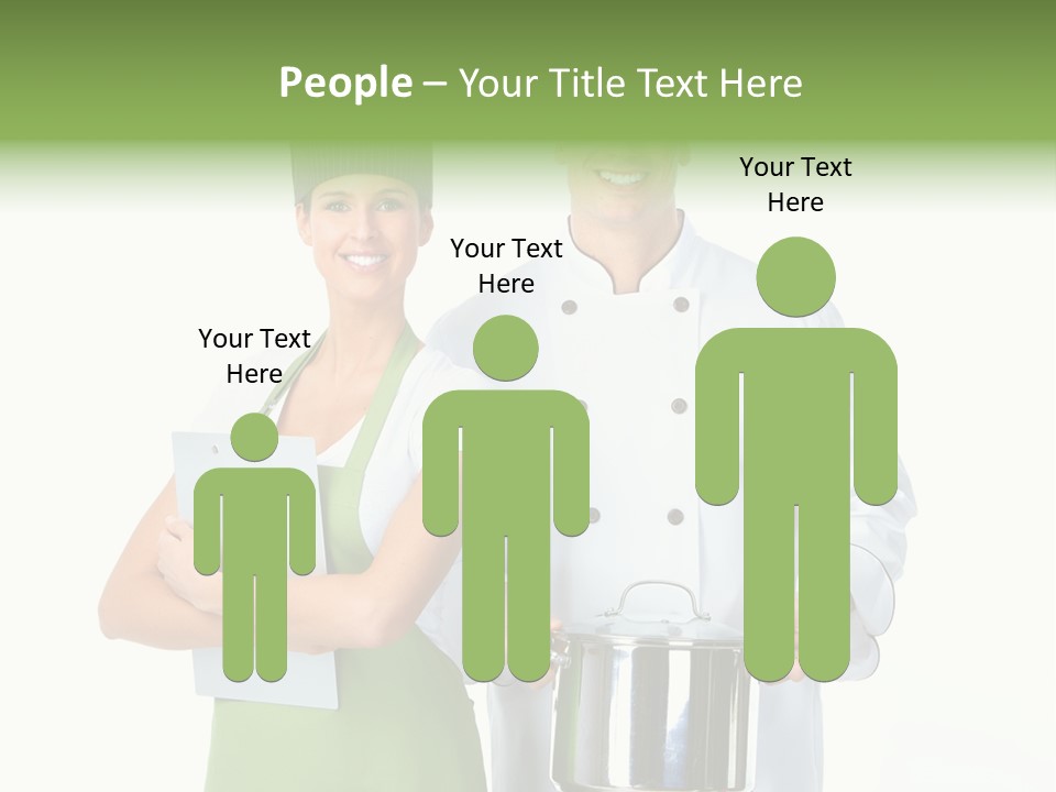 Isolated Gourmet Team PowerPoint Template