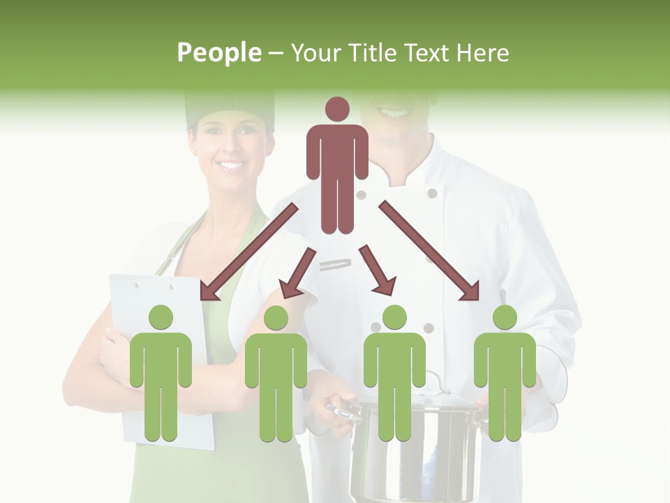 Isolated Gourmet Team PowerPoint Template