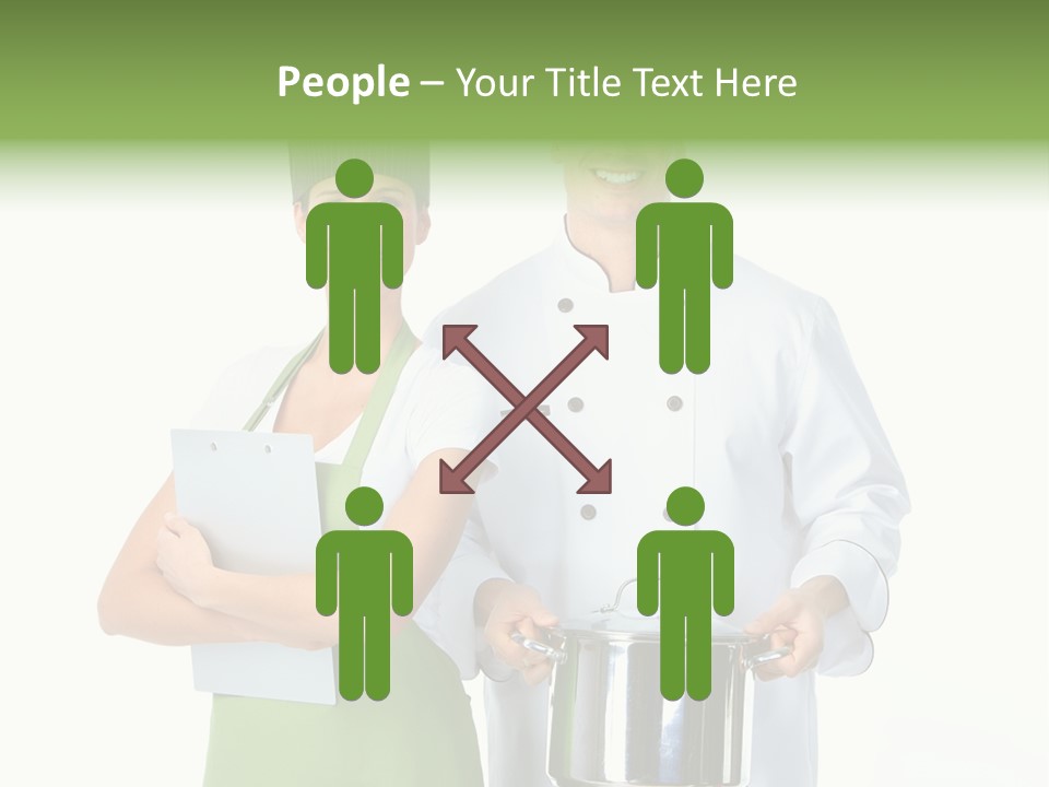 Isolated Gourmet Team PowerPoint Template