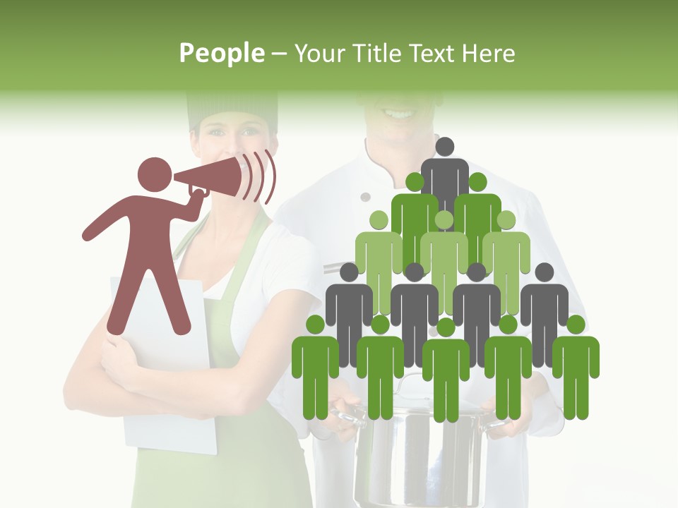 Isolated Gourmet Team PowerPoint Template