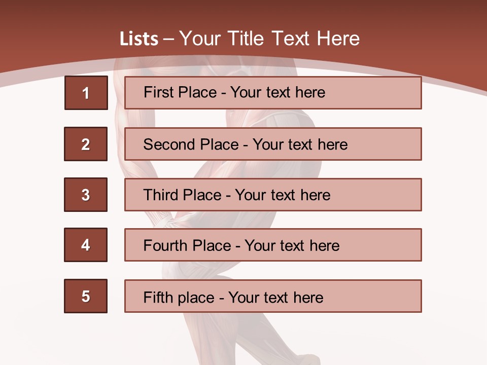 Back Anatomically Health PowerPoint Template