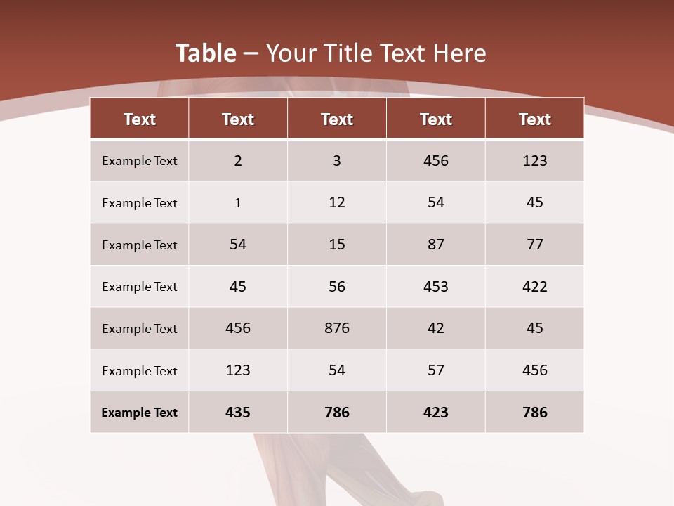 Back Anatomically Health PowerPoint Template