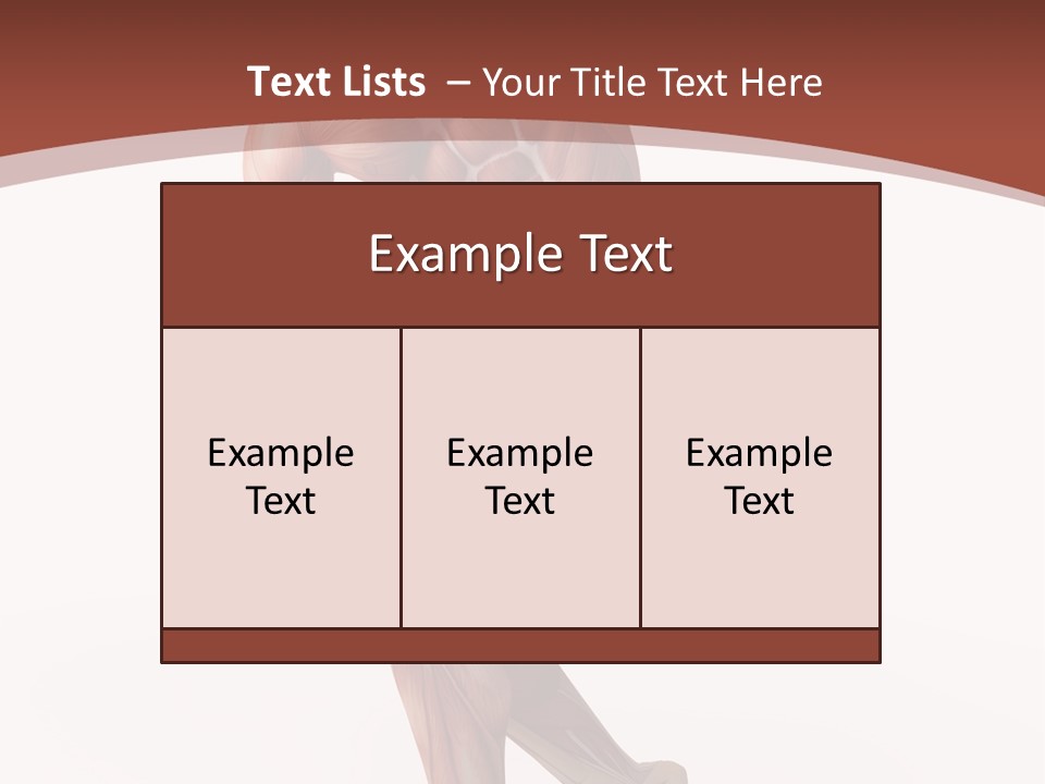 Back Anatomically Health PowerPoint Template