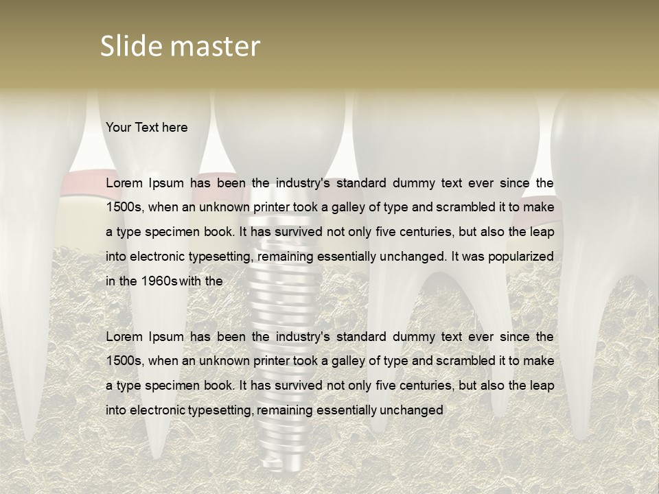 Orthodontist Steel Dentist PowerPoint Template