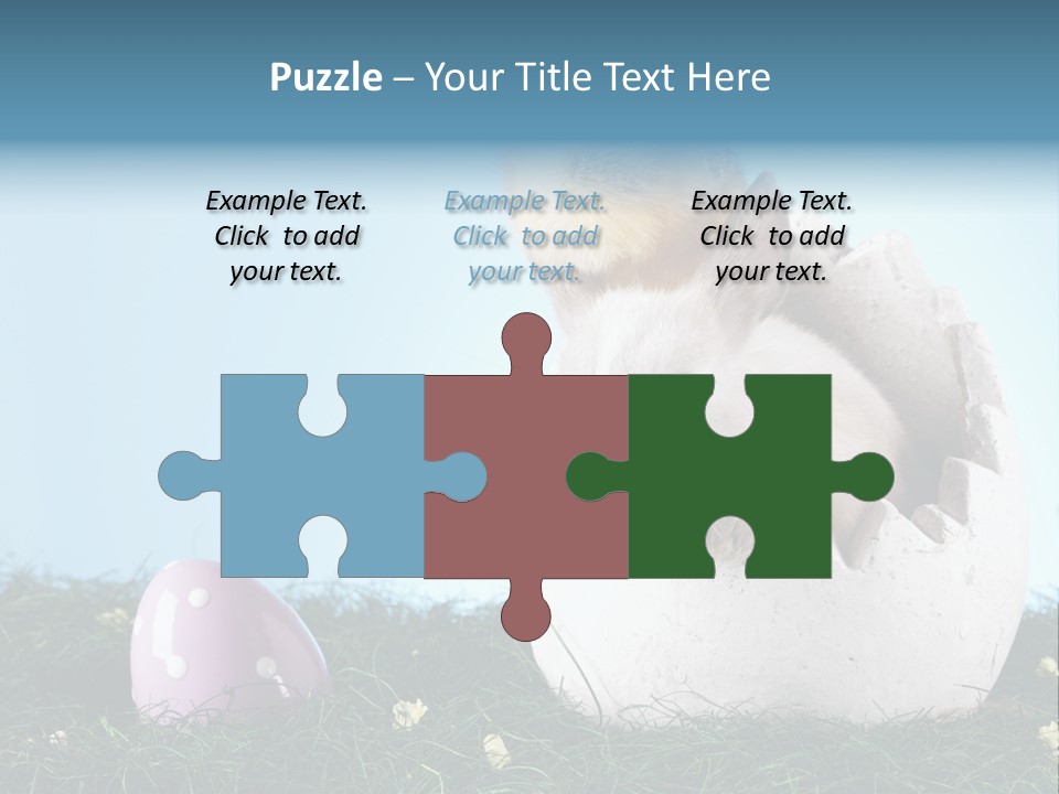 Easter Rabbit Sweet Chick PowerPoint Template