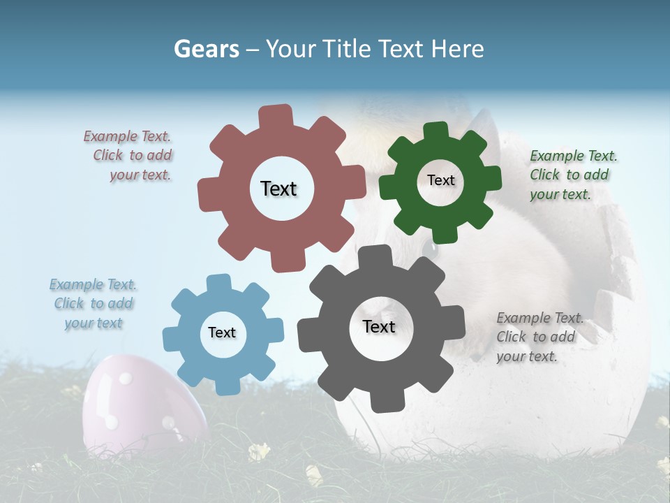 Easter Rabbit Sweet Chick PowerPoint Template
