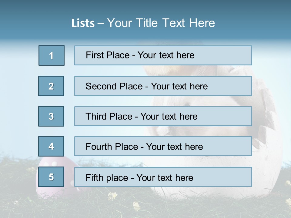 Easter Rabbit Sweet Chick PowerPoint Template